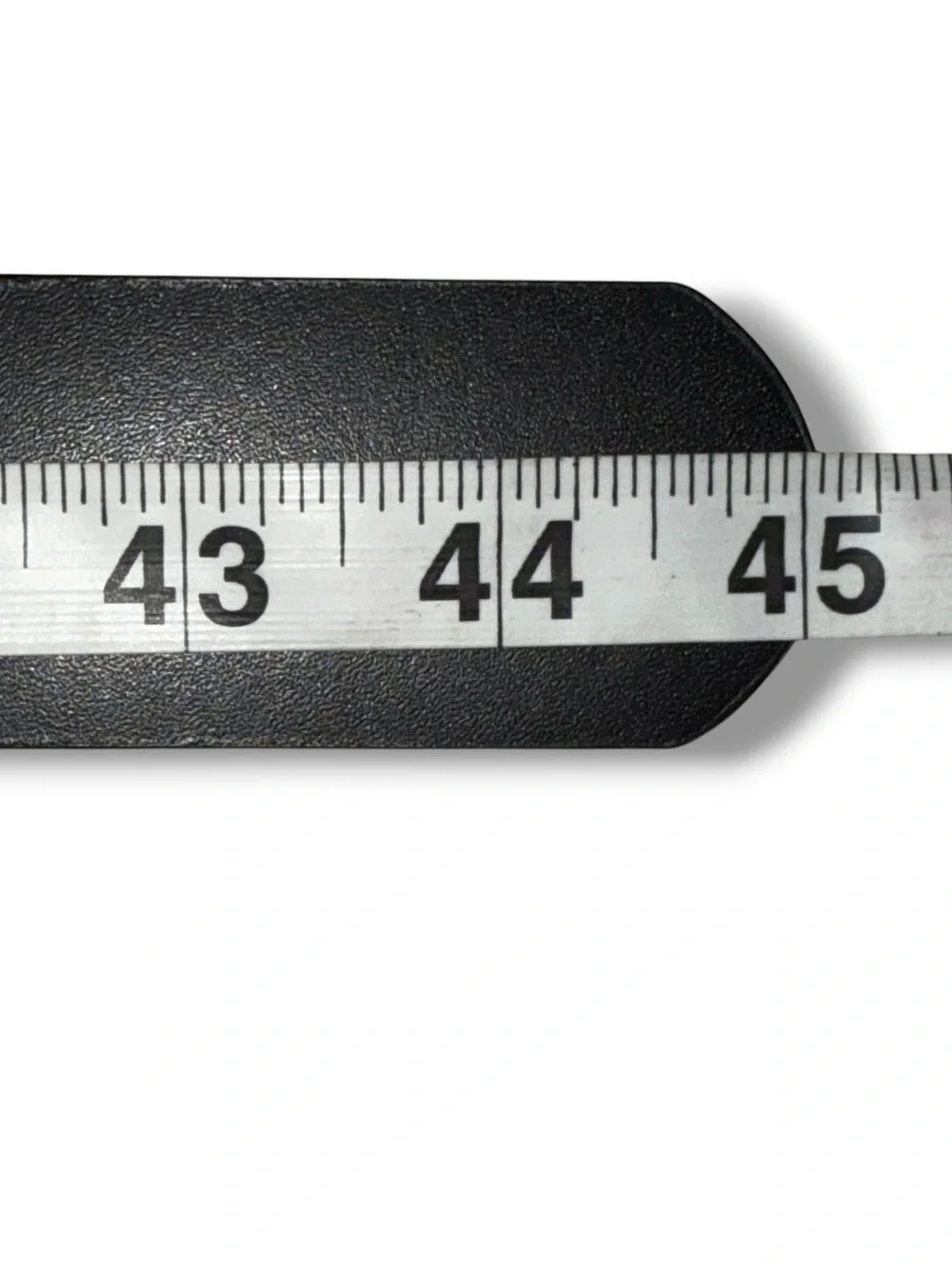 NORDSTROMS Oval Buckle Leather Belt -  Silver / Black